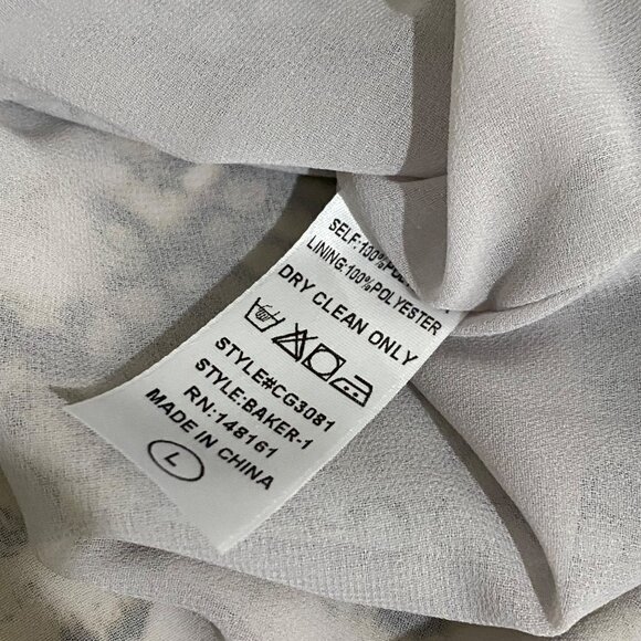 Buddy Love Snake Print Tunic Top Dress L Gray Beige Boho Cruisewear Grunge Light - Picture 5 of 5